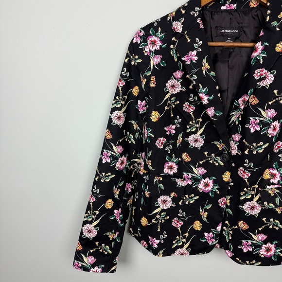 Liz Claiborne Career Floral Blazer - Picture 3 of 8